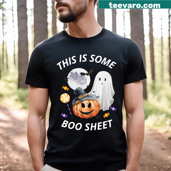 Funny ghost t-shirt with retro design for Halloween