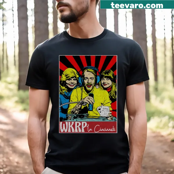 Pop art style Wkrp In Cincinnati fan art t-shirt