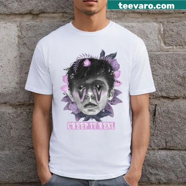 Cartoon-style t-shirt with a humorous Halloween design for kids