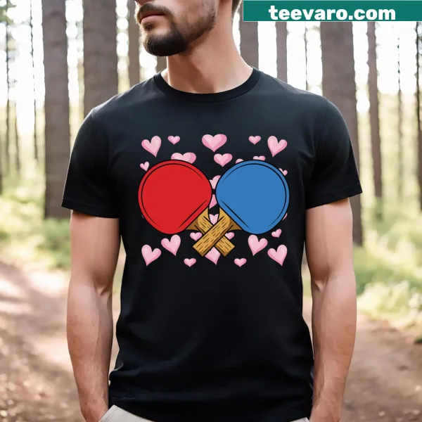 Funny Table Tennis T-shirt with playful graphic design
