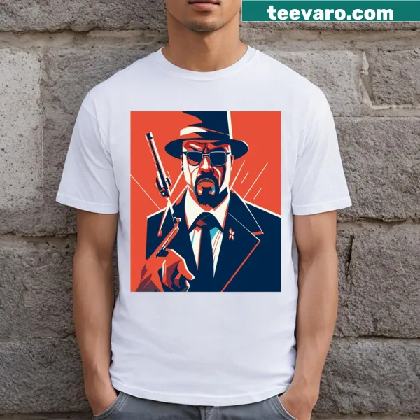 Mafia T-shirt featuring bold typography related to crime culture
