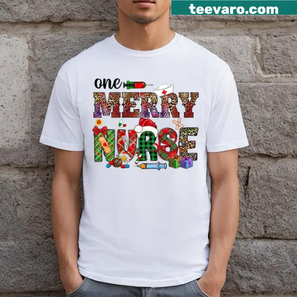 Festive Christmas t-shirt for nurses with a heartwarming message
