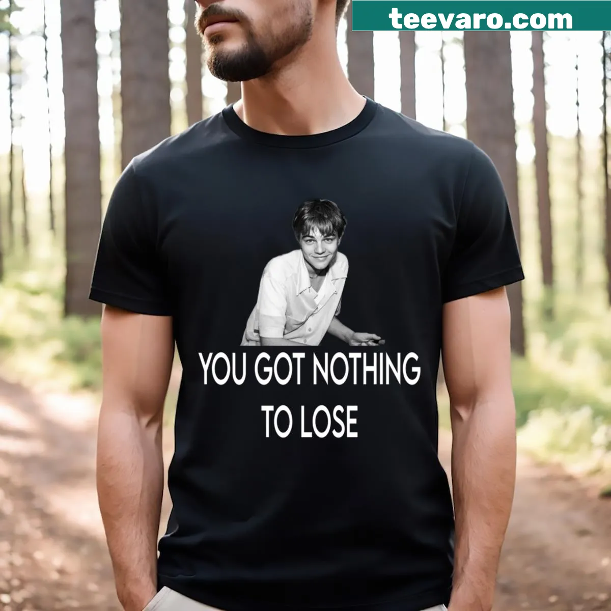 T-shirt featuring Leonardo DiCaprio's famous dialogues — on a men's t-shirt