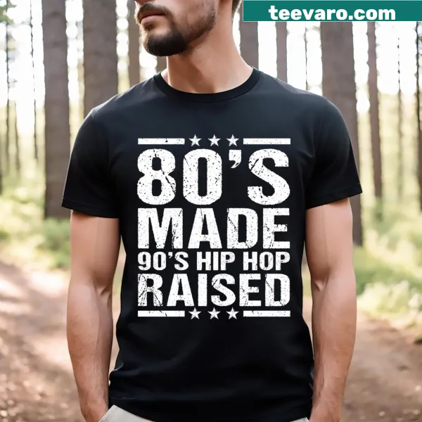 Nostalgic tee celebrating 80s and 90s hip hop culture