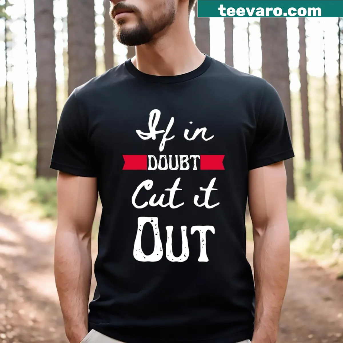 Motivational fitness t-shirt with an inspirational quote. — on a men's t-shirt