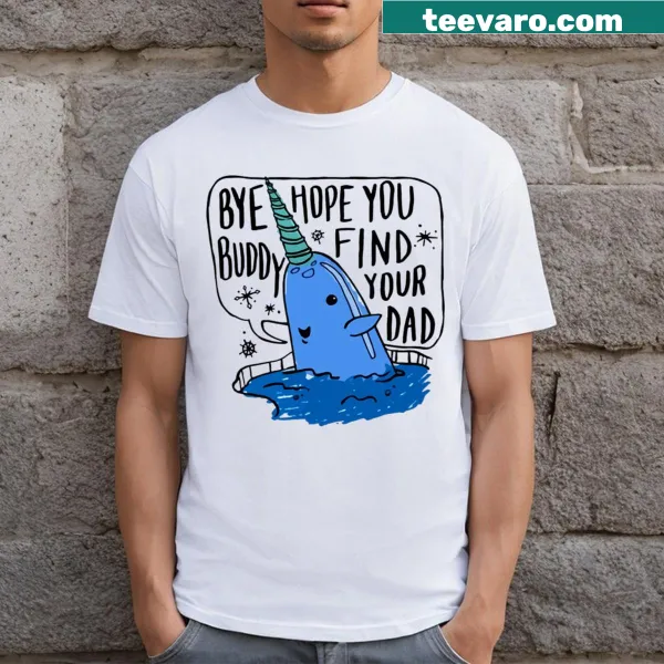 Funny Christmas Whale T-shirt for dads with playful graphic