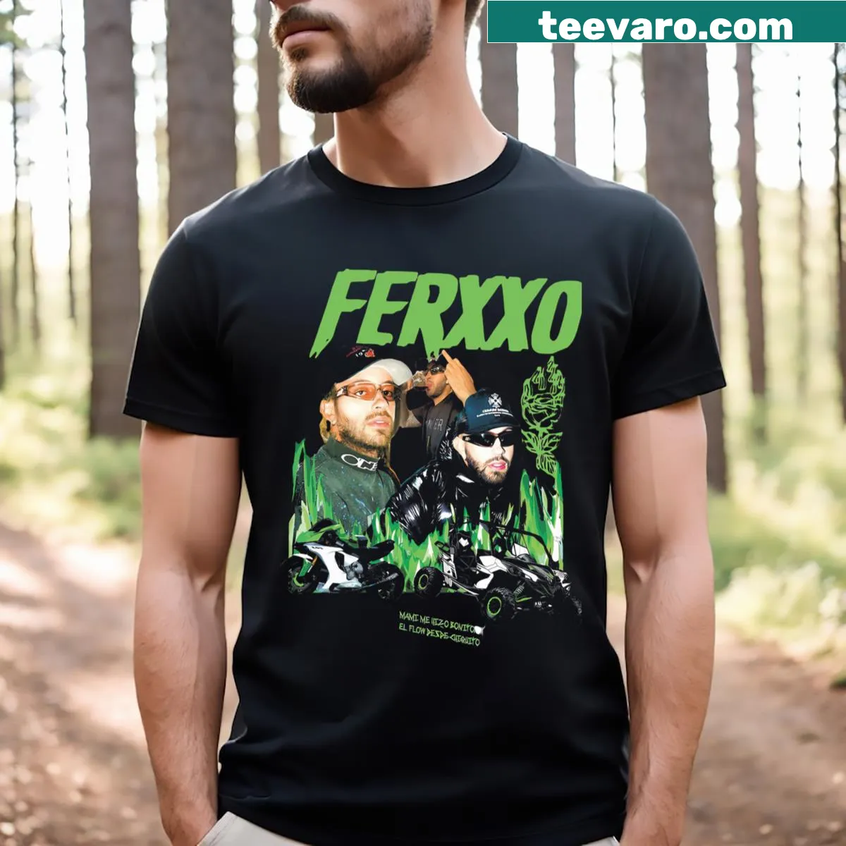 Vintage distressed Feid Ferxxo T-shirt for streetwear fans — on a men's t-shirt