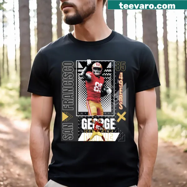 Oversized vintage George Kittle sport t-shirt with heart and soul design