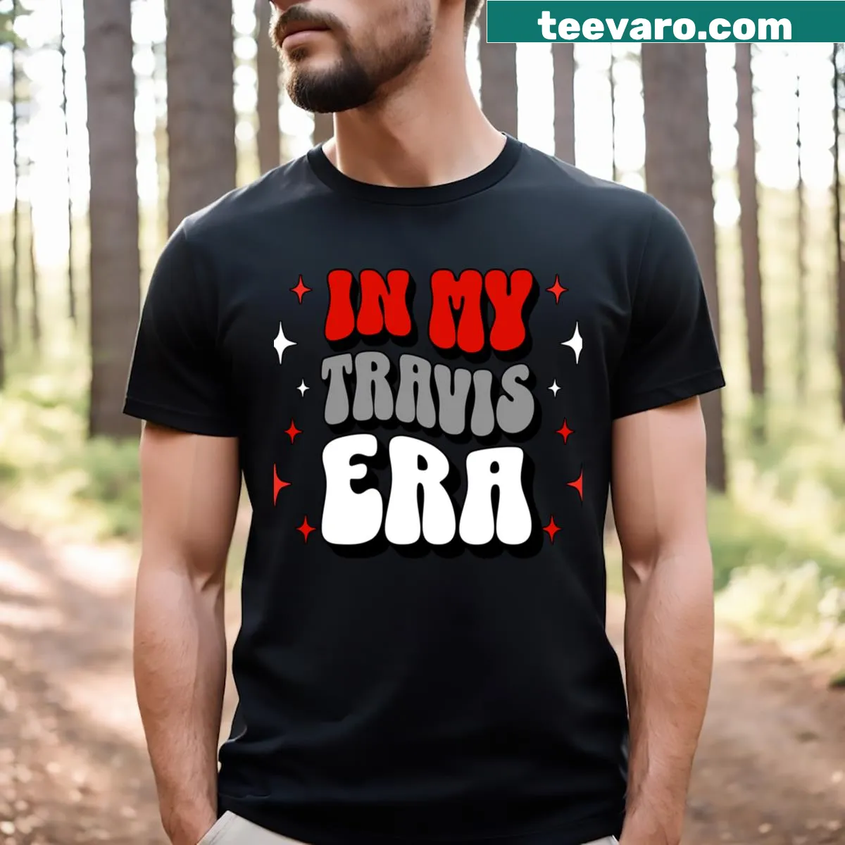 Retro t-shirt showcasing unique art with whimsical text — on a men's t-shirt