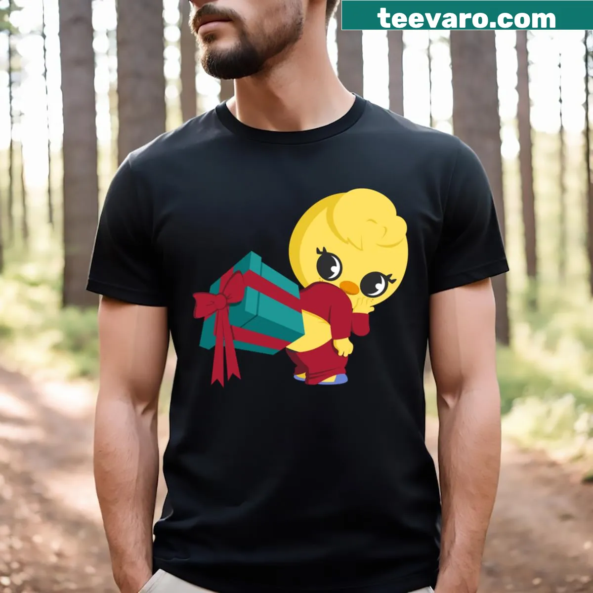 Illustration of Felix's Bbokari Butt on a T-shirt — on a men's t-shirt