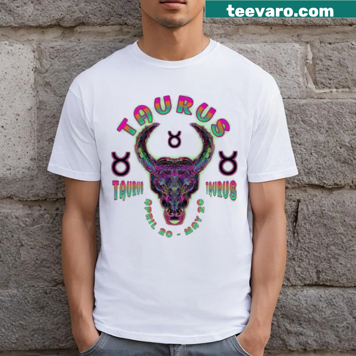 Illustrated horror gnomes and turkey design on Thanksgiving t-shirt — on a men's t-shirt