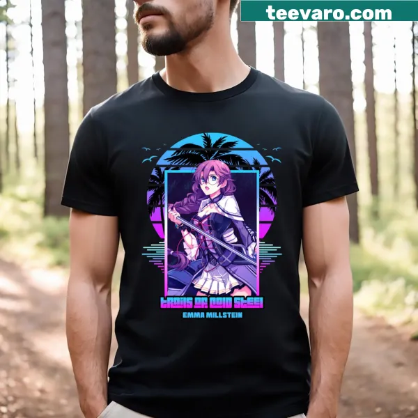 Vintage-style t-shirt featuring a graphic from Trails Of Cold Steel