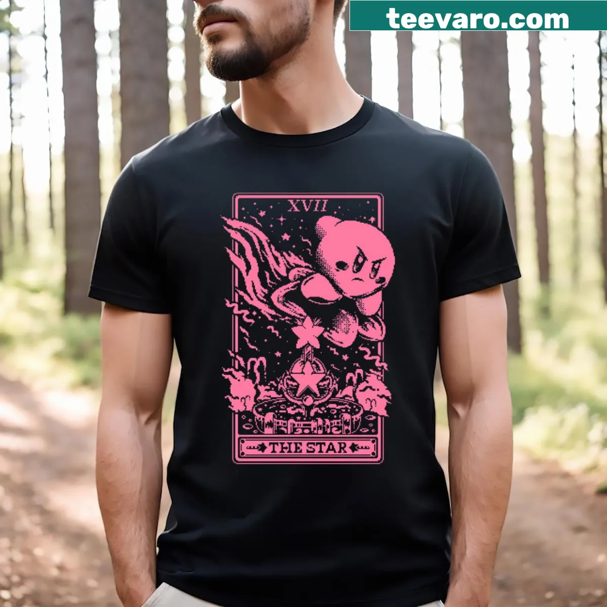 Typography T-shirt with the phrase 'Card Of Dreams' — on a men's t-shirt