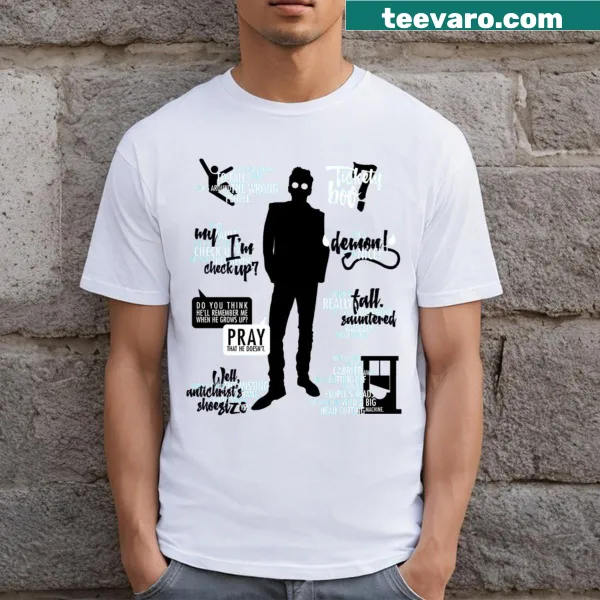 Crowley graphic T-shirt from Good Omens