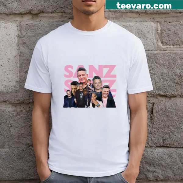 Alejandro Sanz T-shirt with stylish typography design
