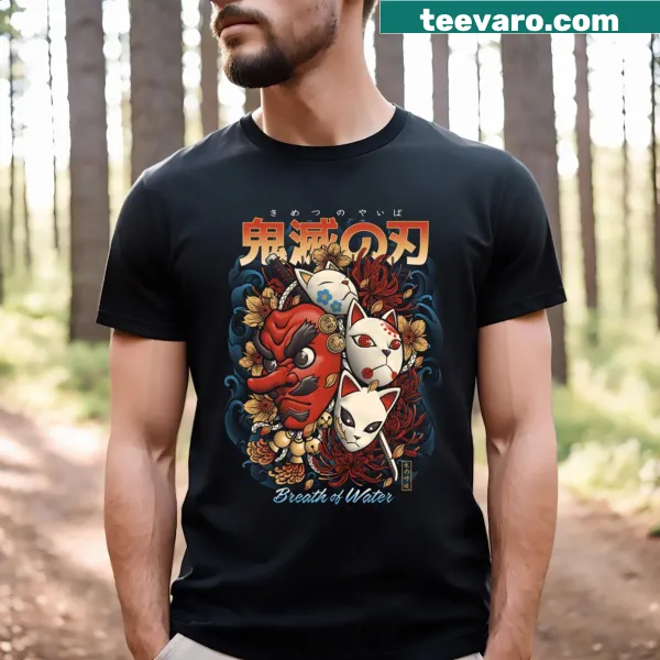 Artistic water-themed illustration on Breath Of Water T-shirt