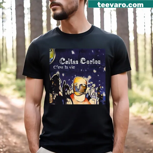 Vintage-style t-shirt featuring the 2003 album artwork of Celtas Cortos.