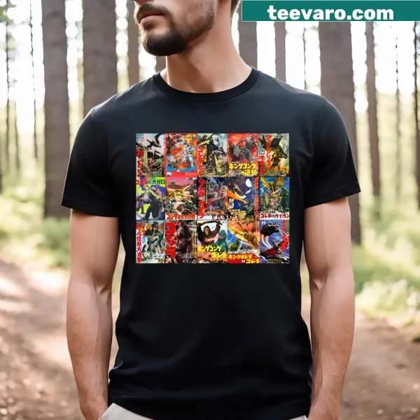 Retro collage design featuring various artistic posters