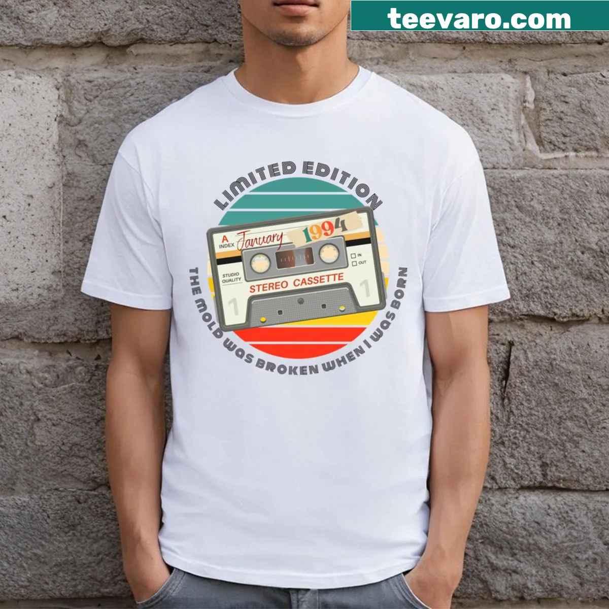 Limited Edition T-shirt commemorating January 1994 — on a men's t-shirt