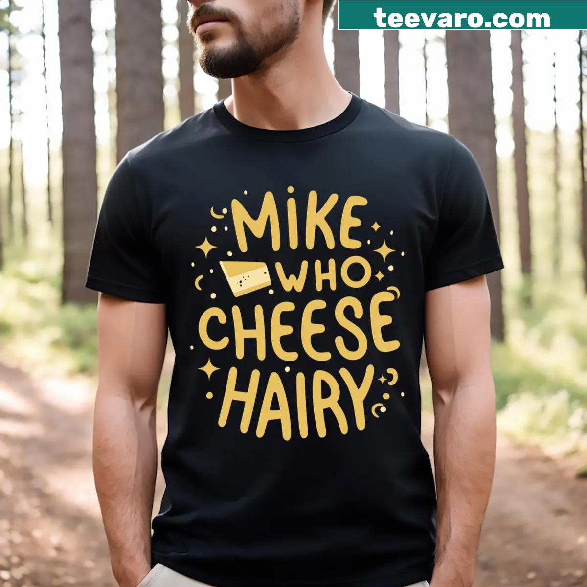 Sarcastic meme t-shirt featuring a humorous character named Mike — on a men's t-shirt