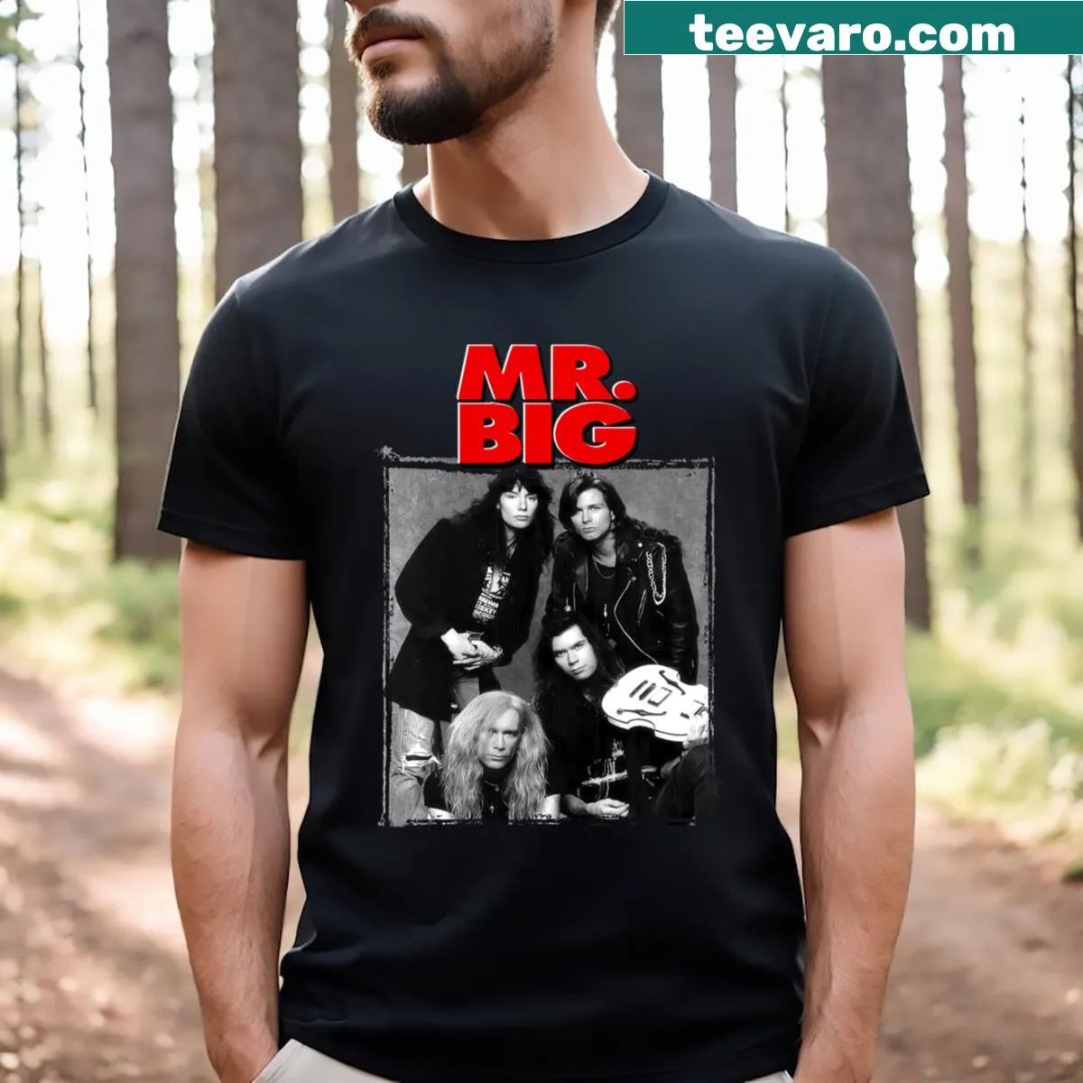 Bold Mr Big Band t-shirt celebrating big band music — on a men's t-shirt