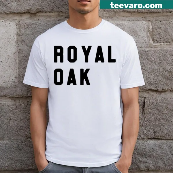 Vintage-style T-shirt featuring the name Royal Oak Michigan
