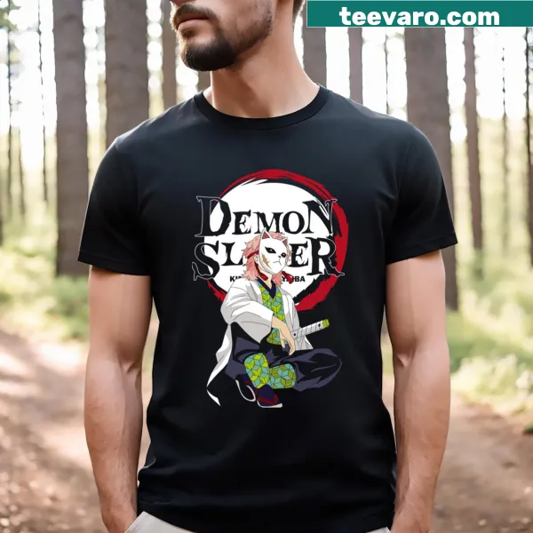 Illustration of Sabito from Demon Slayer on a t-shirt