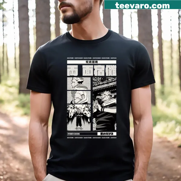 Sukuna t-shirt featuring bold graphic design of the character