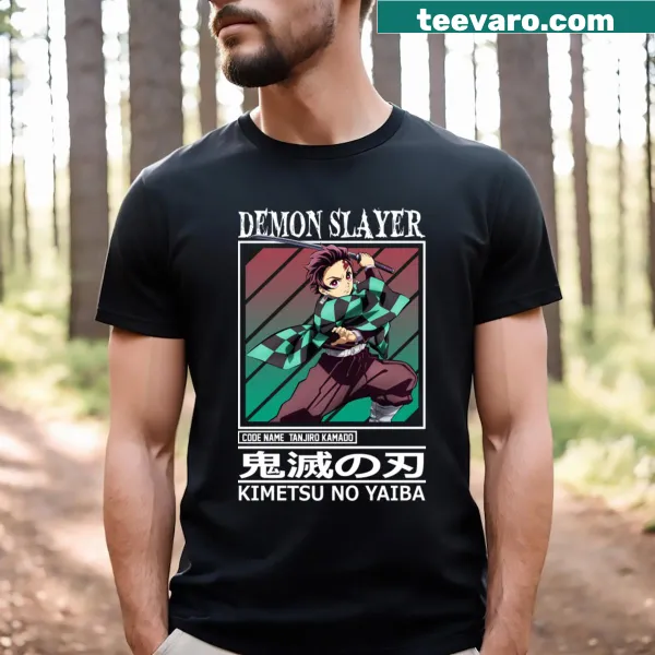 Tanjiro Kamado graphic T-shirt from Demon Slayer