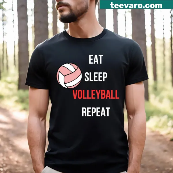 Playful volleyball-themed t-shirt with humorous text
