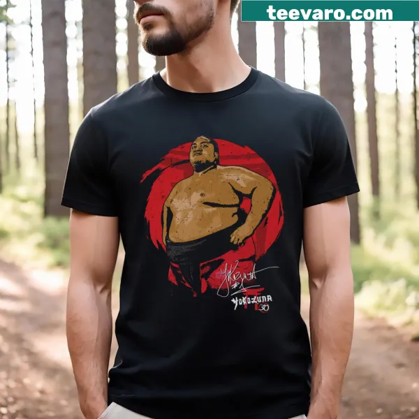 Vintage-style graphic commemorating Yokozuna's 30th anniversary.