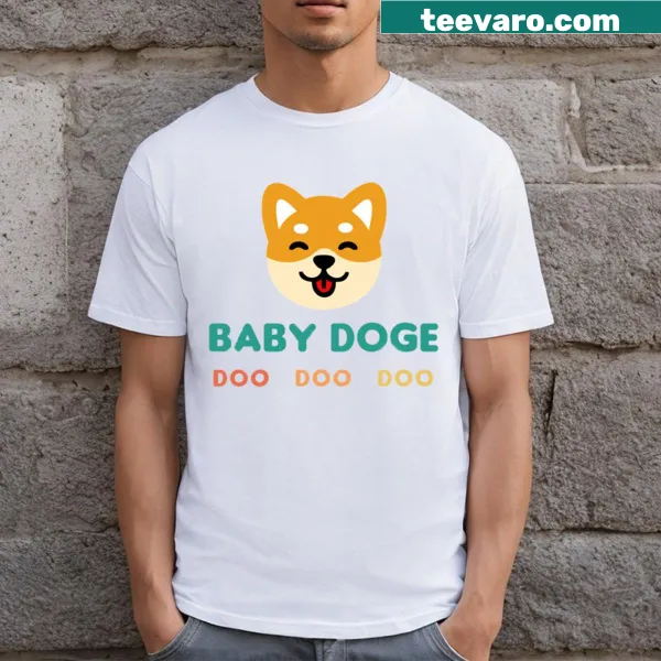 Funny Baby Doge illustration on T-shirt