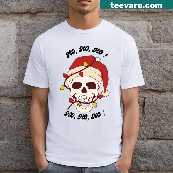 Bah Humbug text in bold font on T-shirt