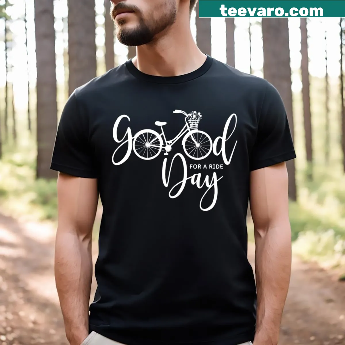 BMX bike illustration on sporty T-shirt — on a men's t-shirt