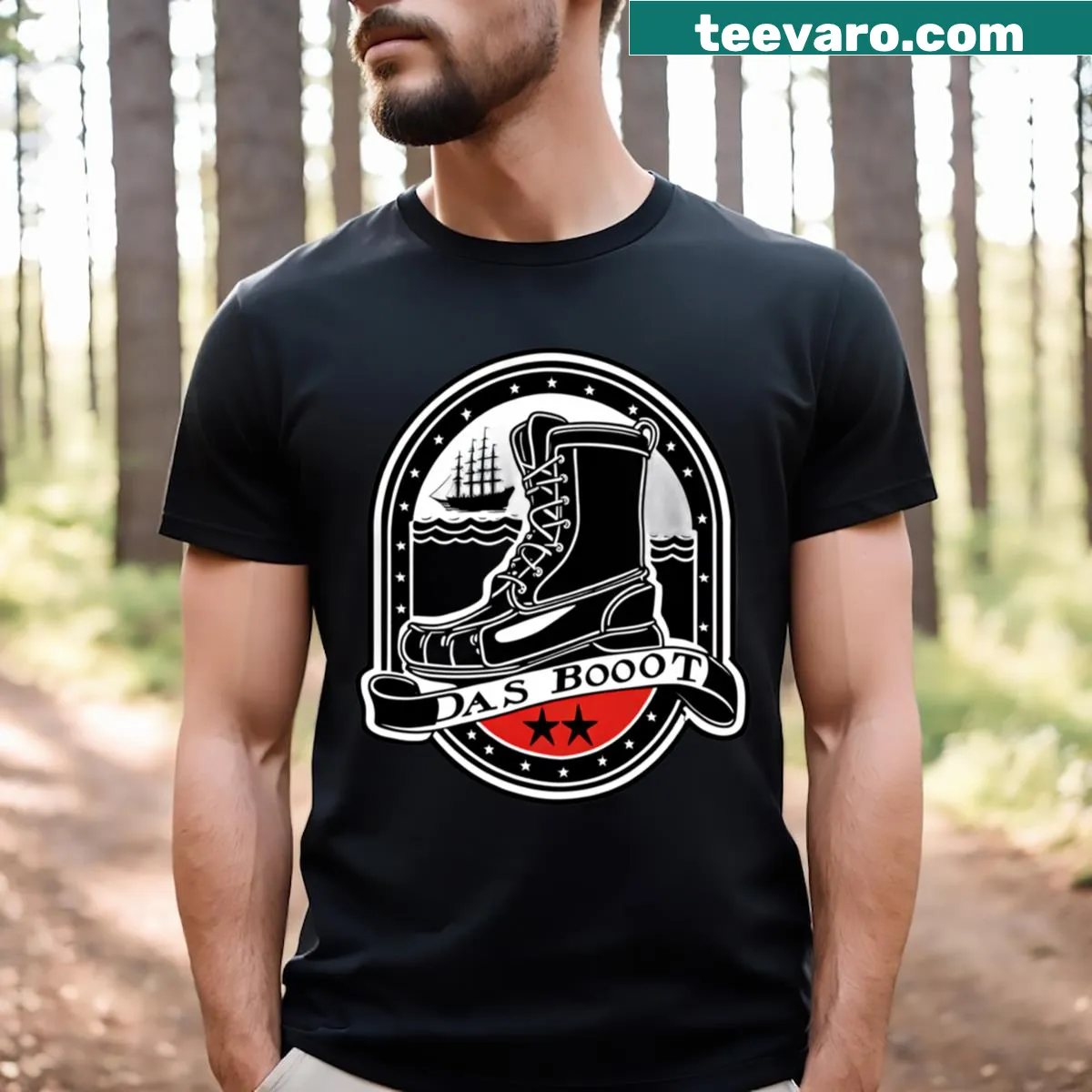 Illustration of the submarine from Das Boot — on a men's t-shirt