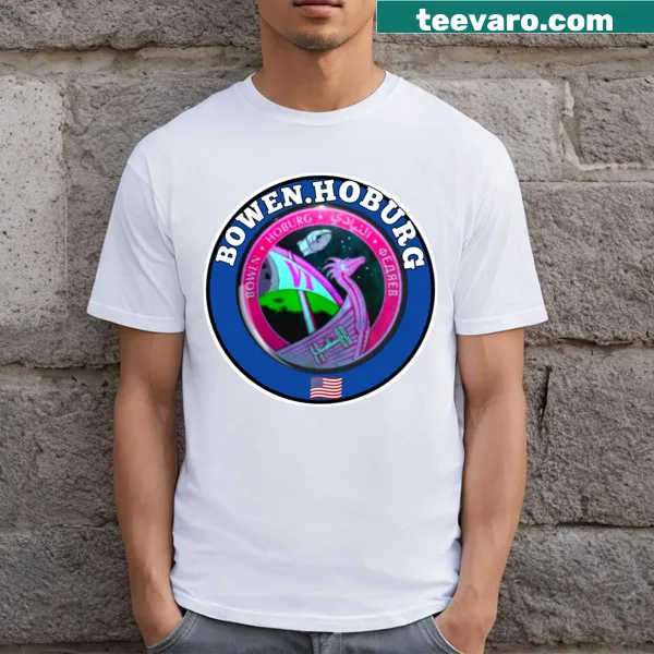 NASA and SpaceX Crew 6 badge graphic t-shirt for space enthusiasts.