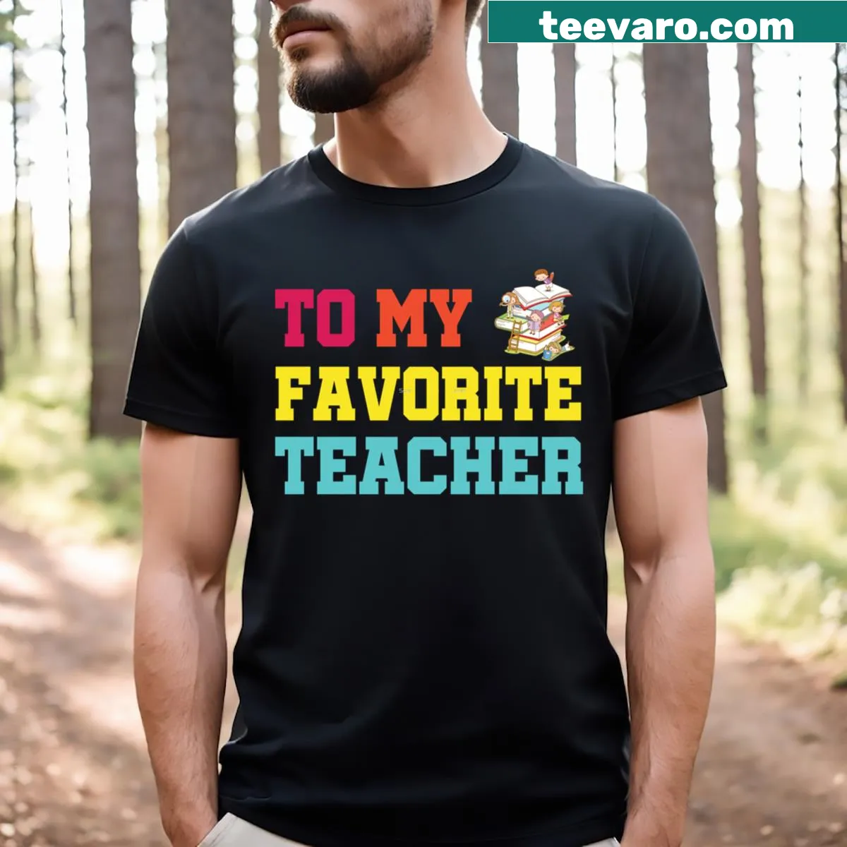 T-shirt expressing gratitude to favorite teachers — on a men's t-shirt