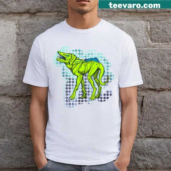 Illustrative T-shirt featuring a whimsical wandering monster