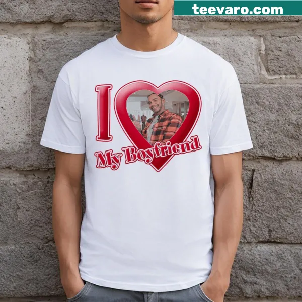 T-shirt expressing love for boyfriend Lewis Hamilton