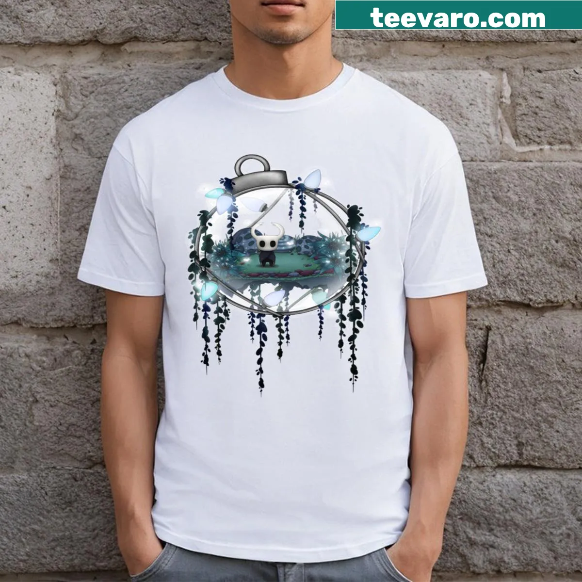 Knight t-shirt featuring an illustration of a valiant knight — on a men's t-shirt