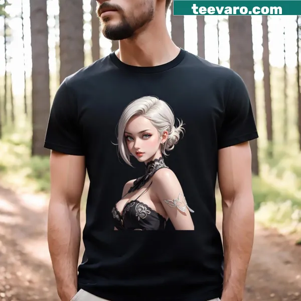 Whimsical cosmic graphic on Quixotic Quasar 4 T-shirt