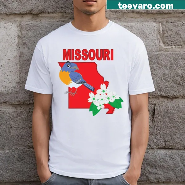 T-shirt showcasing state pride for Missouri with unique graphics.