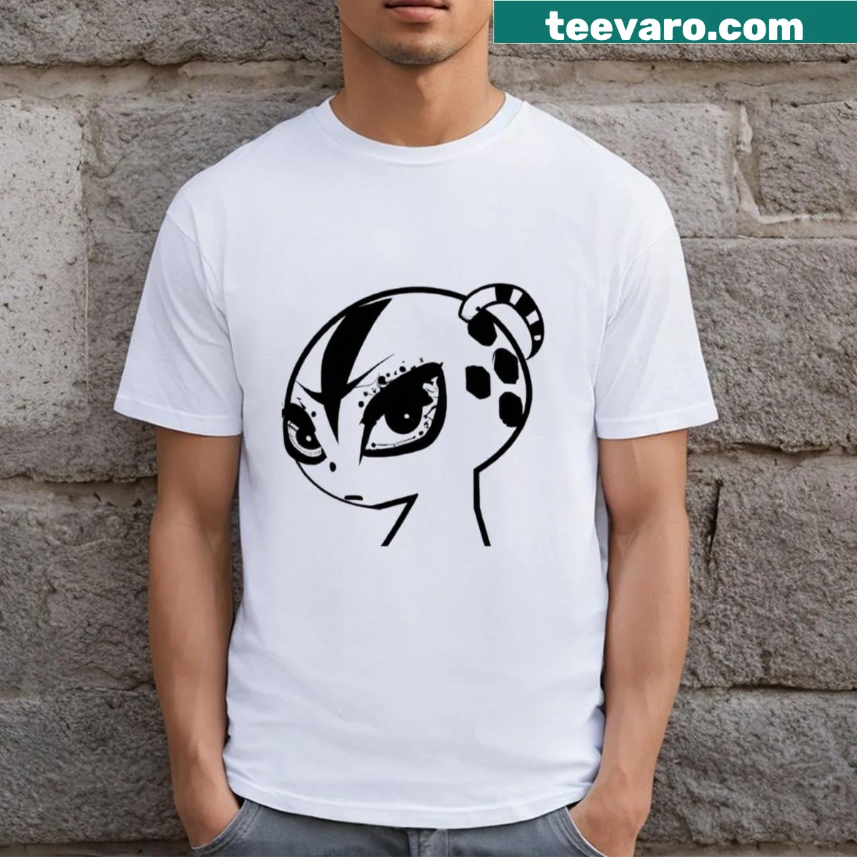 Bold design with 'Best Anime Ever' text and edgy graphics — on a men's t-shirt