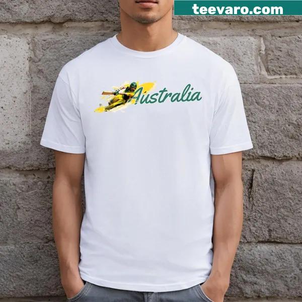 Australia Cricket T-shirt featuring cricket-themed design