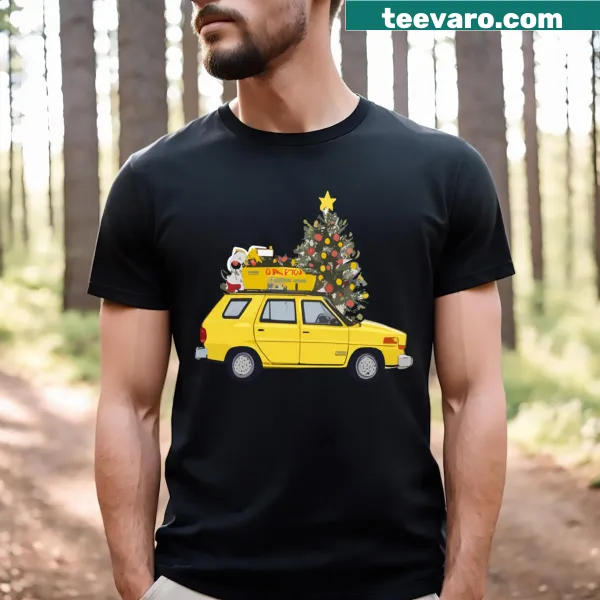 Christmas Vacation inspired car T-shirt featuring a nostalgic design