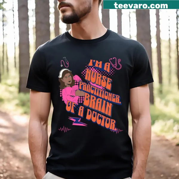 Nurse Practitioner t-shirt featuring typography that celebrates the role