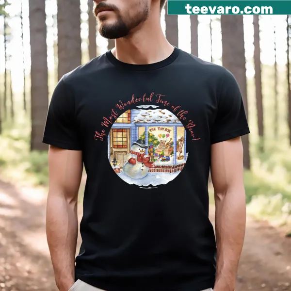 Cheerful text graphic T-shirt for holiday season