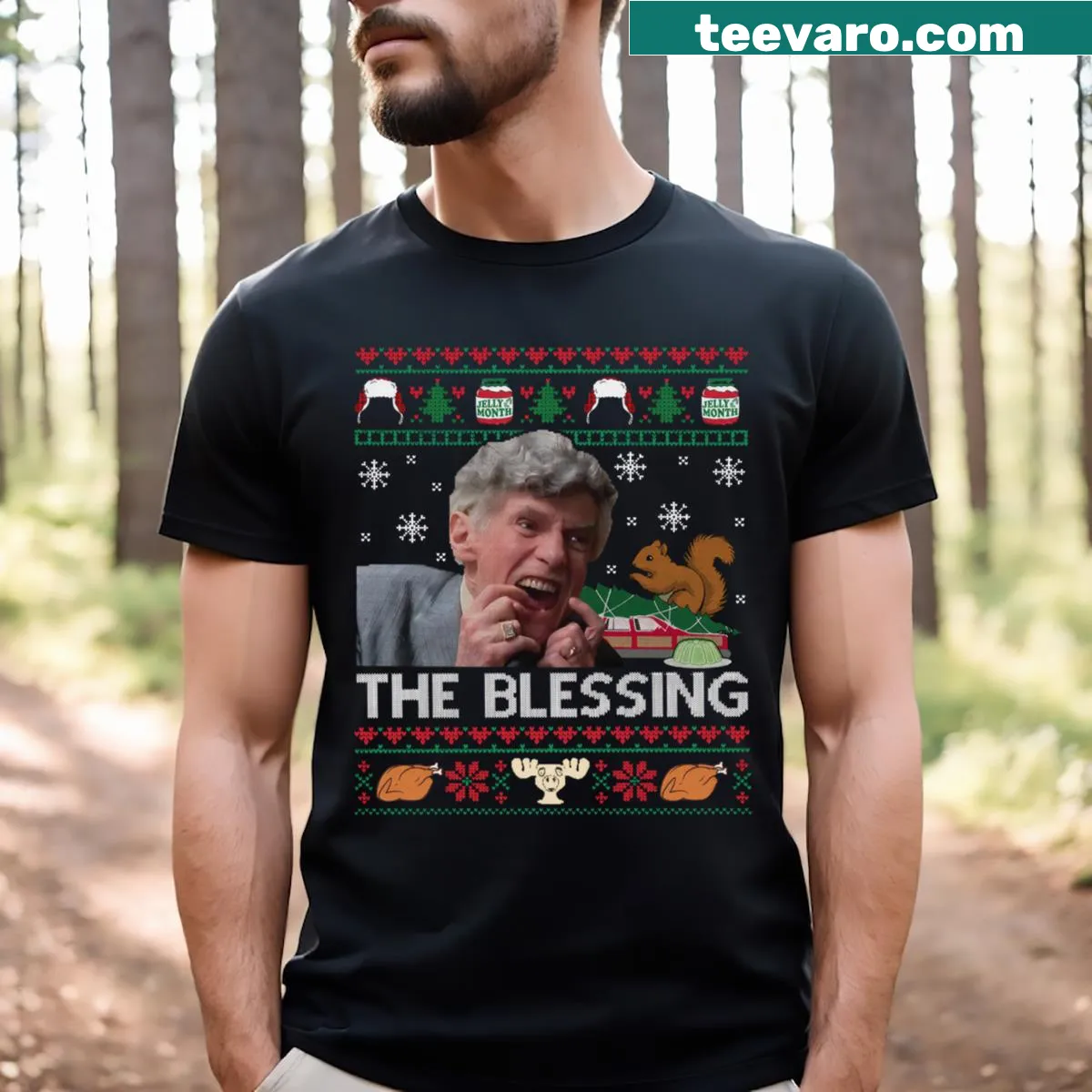 Essential t-shirt honoring Uncle Lewis from Christmas Vacation — on a men's t-shirt