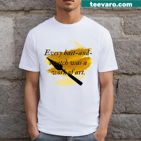Illustrative T-shirt inspired by song lyrics with a creative design