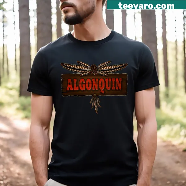 Cartoon t-shirt honoring the Algonquin People